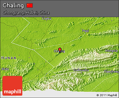 Physical 3D Map of Chaling