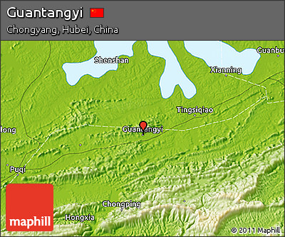 Physical 3D Map of Guantangyi
