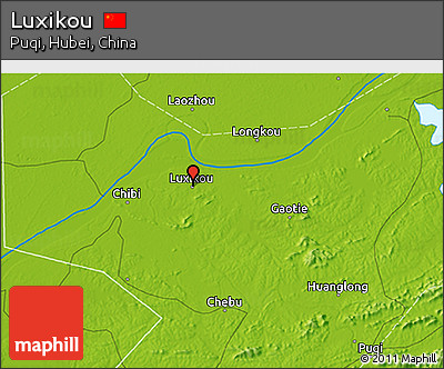Physical 3D Map of Luxikou
