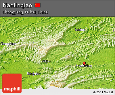 Physical 3D Map of Nanlinqiao
