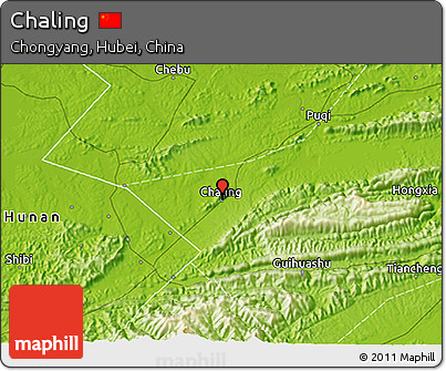 Physical 3D Map of Chaling