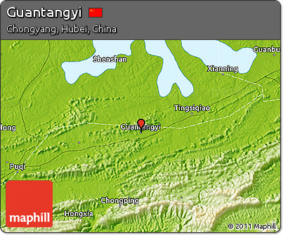 Physical 3D Map of Guantangyi
