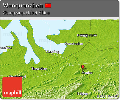 Physical 3D Map of Wenquanzhen