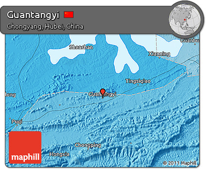 Political 3D Map of Guantangyi