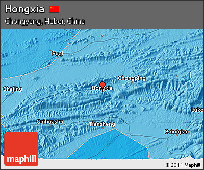 Political 3D Map of Hongxia