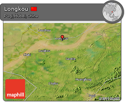 Satellite 3D Map of Longkou