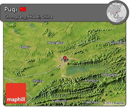 Satellite 3D Map of Puqi