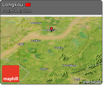 Satellite 3D Map of Longkou