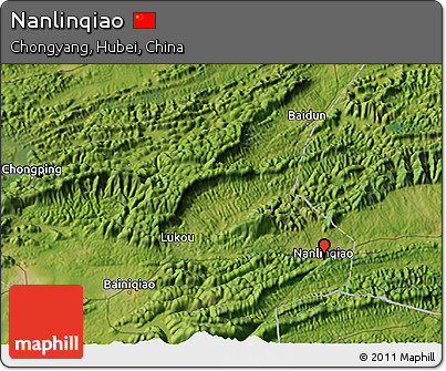 Satellite 3D Map of Nanlinqiao