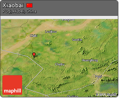 Satellite 3D Map of Xiaobai