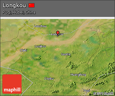 Satellite 3D Map of Longkou