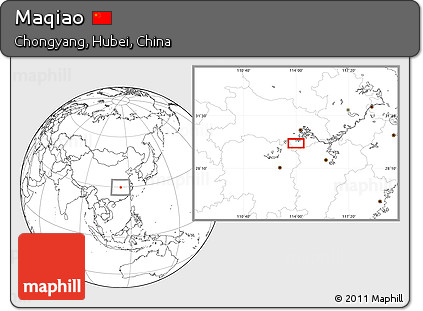 Blank Location Map of Maqiao