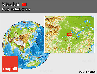 Physical Location Map of Xiaobai