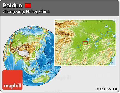 Physical Location Map of Baidun