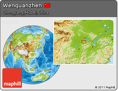 Physical Location Map of Wenquanzhen