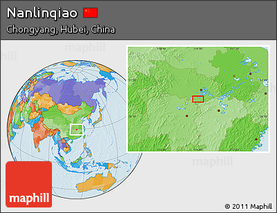 Political Location Map of Nanlinqiao