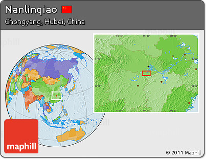 Political Location Map of Nanlinqiao