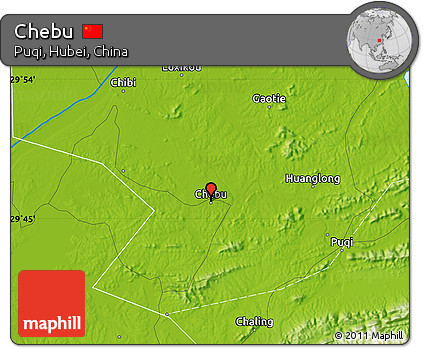 Physical Map of Chebu