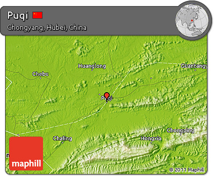 Physical Map of Puqi
