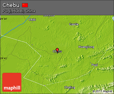 Physical Map of Chebu
