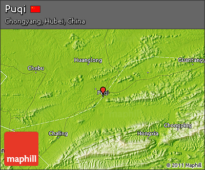 Physical Map of Puqi