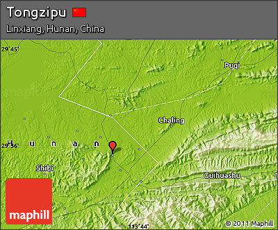Physical Map of Tongzipu
