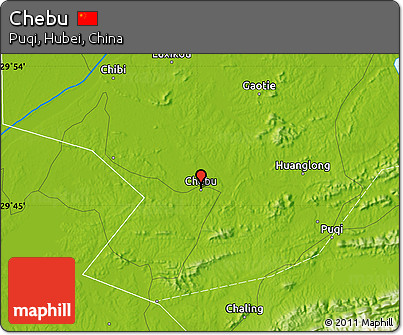 Physical Map of Chebu