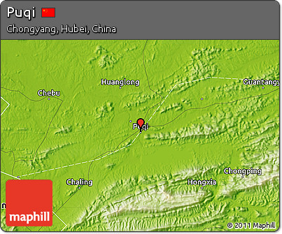 Physical Map of Puqi
