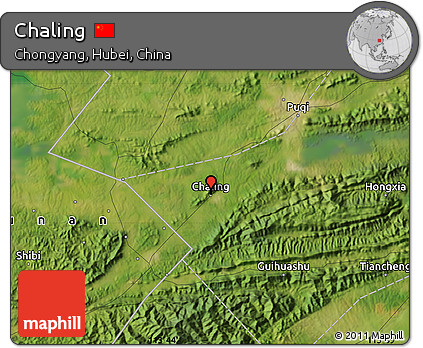 Satellite Map of Chaling
