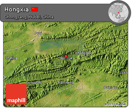 Satellite Map of Hongxia