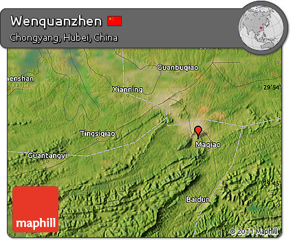 Satellite Map of Wenquanzhen