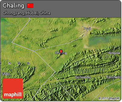 Satellite Map of Chaling