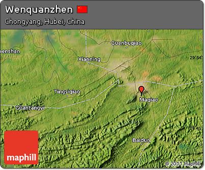 Satellite Map of Wenquanzhen