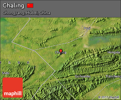 Satellite Map of Chaling
