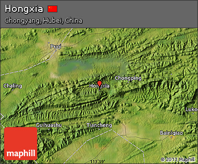 Satellite Map of Hongxia