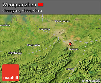 Satellite Map of Wenquanzhen