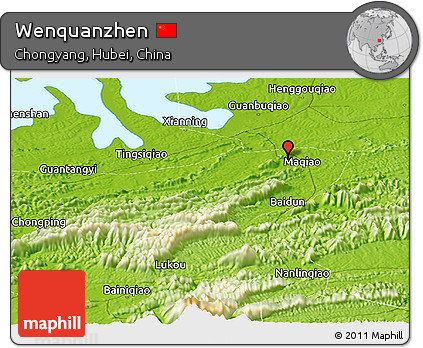 Physical Panoramic Map of Wenquanzhen