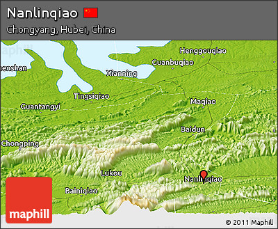 Physical Panoramic Map of Nanlinqiao