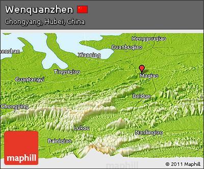 Physical Panoramic Map of Wenquanzhen