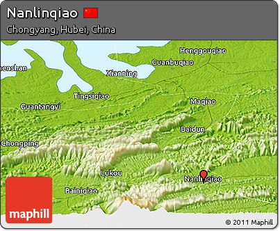 Physical Panoramic Map of Nanlinqiao