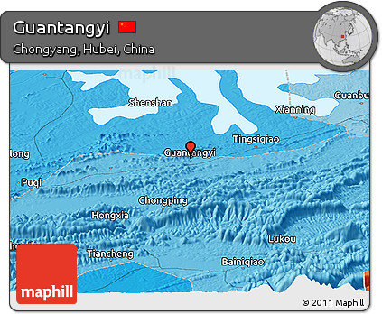 Political Panoramic Map of Guantangyi