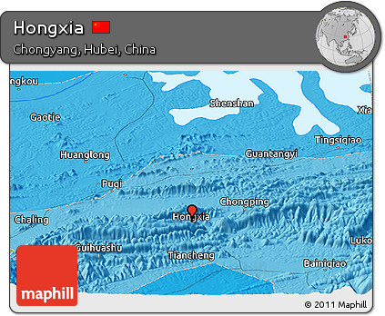Political Panoramic Map of Hongxia