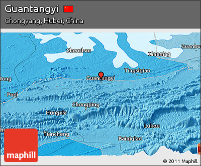 Political Panoramic Map of Guantangyi