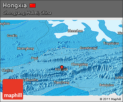 Political Panoramic Map of Hongxia