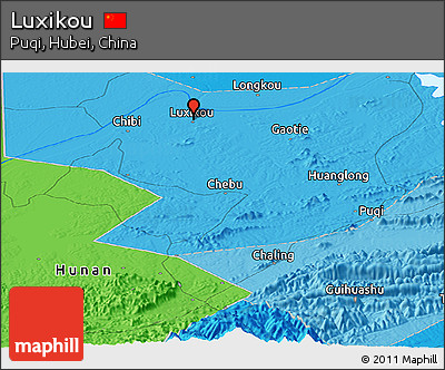 Political Panoramic Map of Luxikou