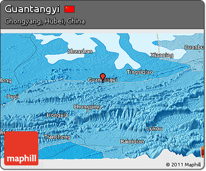 Political Panoramic Map of Guantangyi