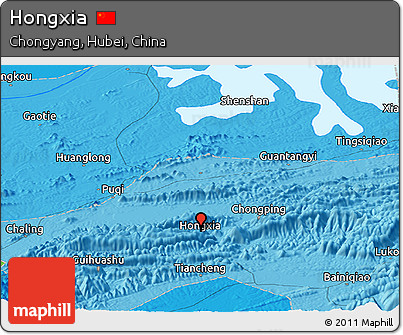 Political Panoramic Map of Hongxia