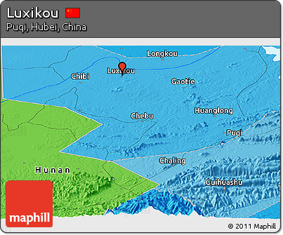 Political Panoramic Map of Luxikou