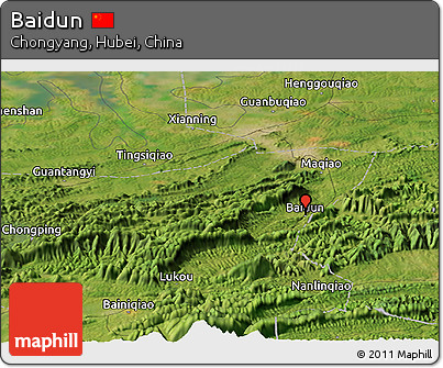 Satellite Panoramic Map of Baidun
