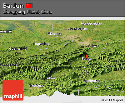 Satellite Panoramic Map of Baidun